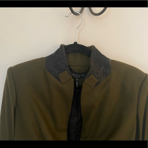 Rag & Bone Duke Blazer, new without tags, size 6, olive - Picture 11 of 16